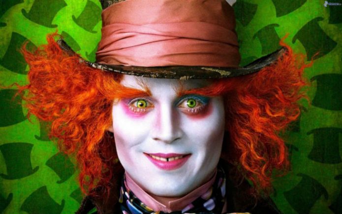 Johnny Depp i filmen Alice Through the Looking Glass
