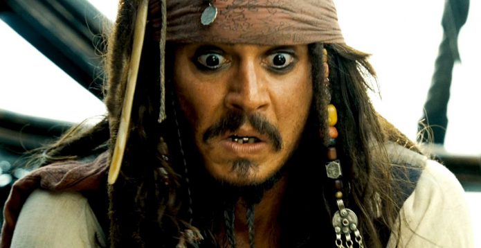 Johnny Depp i filmen Pirates of the Caribbean